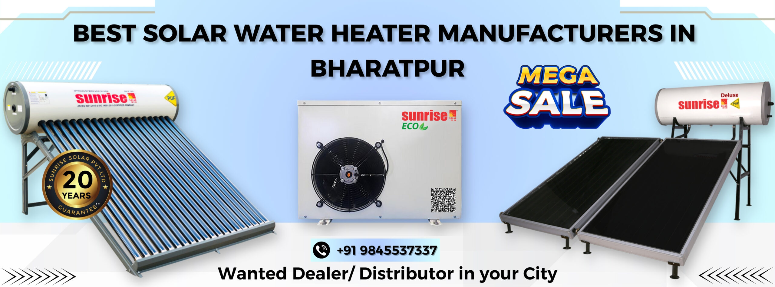 Best Solar Water Heater Manufacturers in Bharatpur