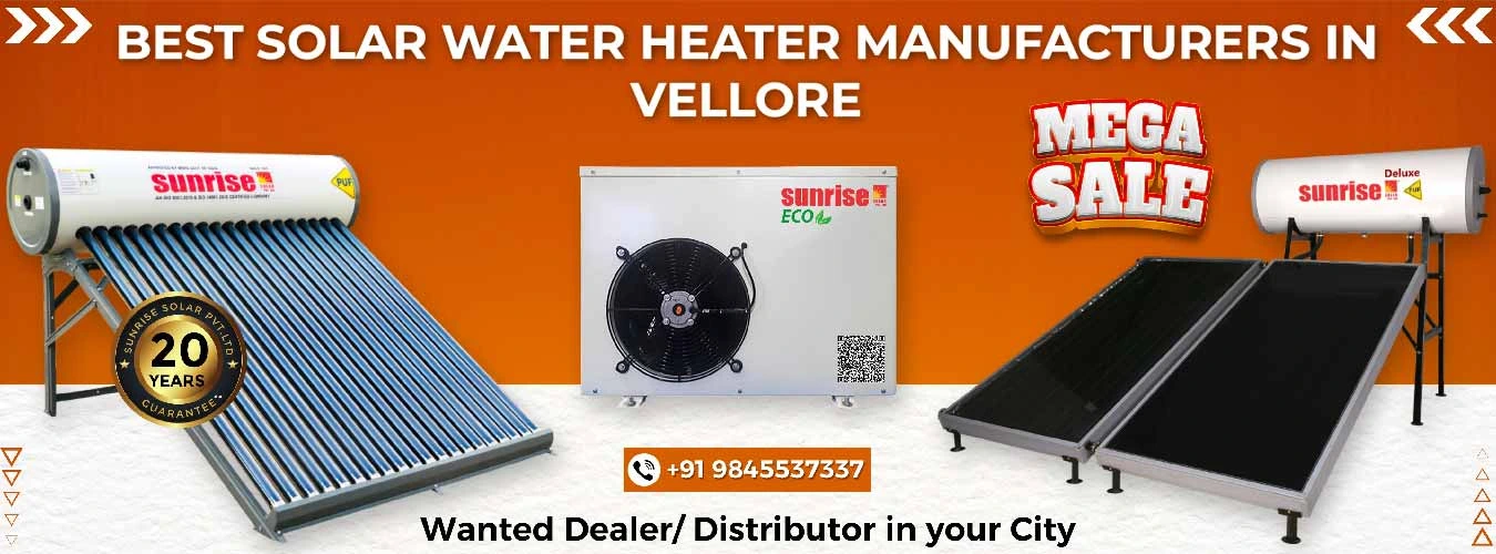 Best Solar Water Heater Manufacturers in Vellore