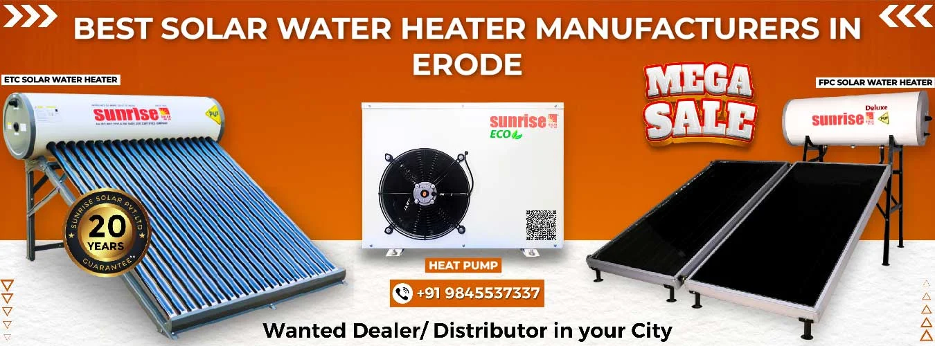 Best Solar Water Heater Manufacturers in Erode