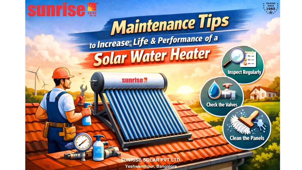 Maintenance Tips to Increase Life & Performance of a Solar Water Heater